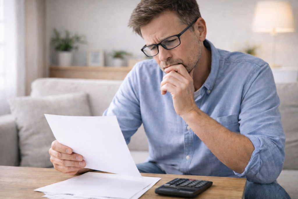 person reviewing dental implant costs and comparing insurance options